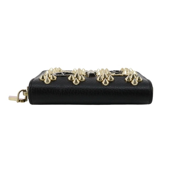 Christian Louboutin Panettone Coin purse -Grained calf leather and spikes - Picture 3 of 6